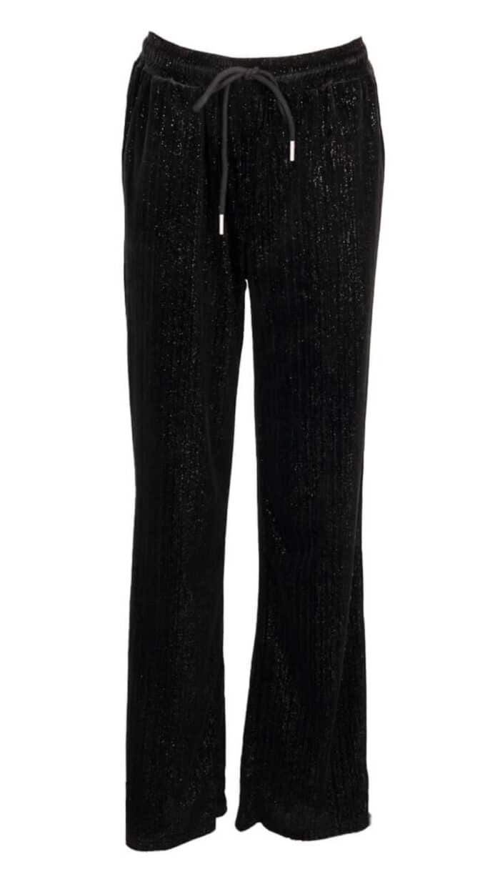 Broek Velvet black Azzurro -Broeken Label-L