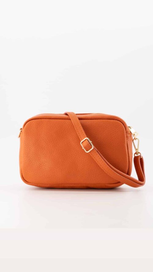 Irene classic grain leren tas orange-tassen- Label-L