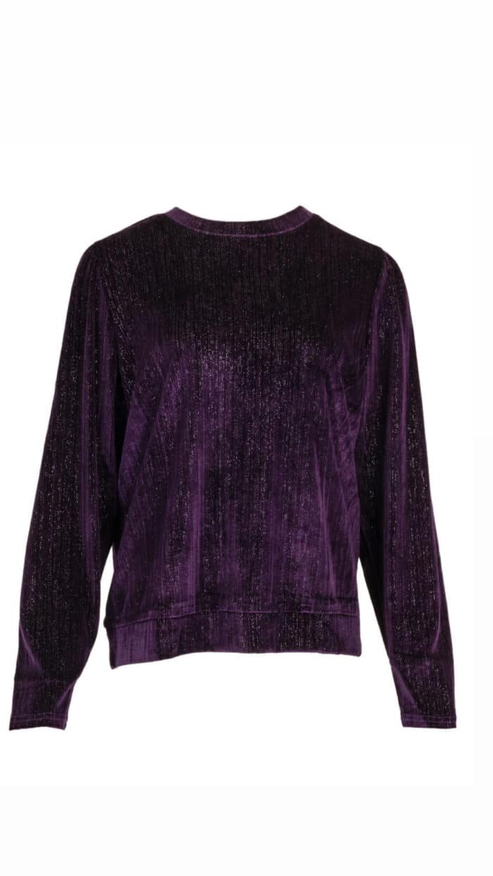 Top Velvet Purple Azzurro -Tops en shirts Label-L